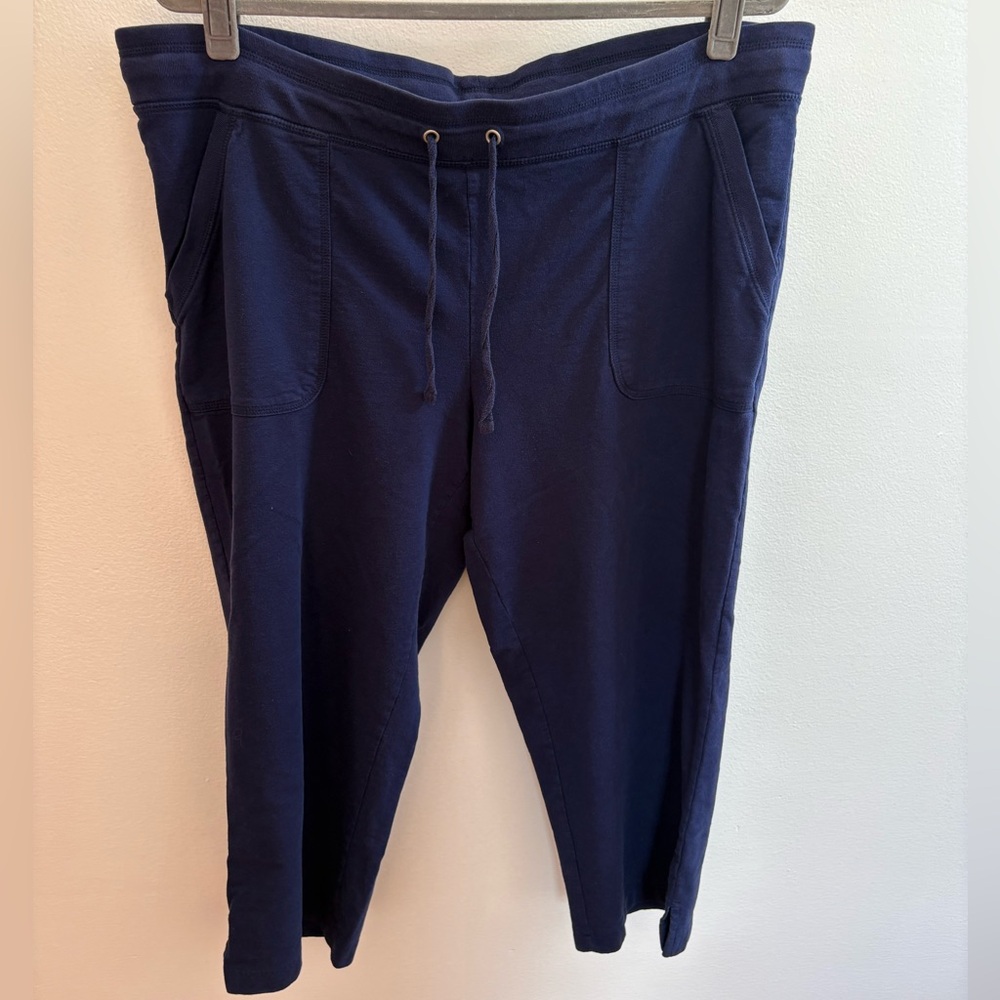 White Stag Blue Cropped Stretch Pants XL (16-18)